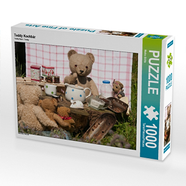 CALVENDO Puzzle Teddy Kochbär 1000 Teile Lege-Größe 64 x 48 cm Foto-Puzzle Bild von Meike Bölts, Calvendo