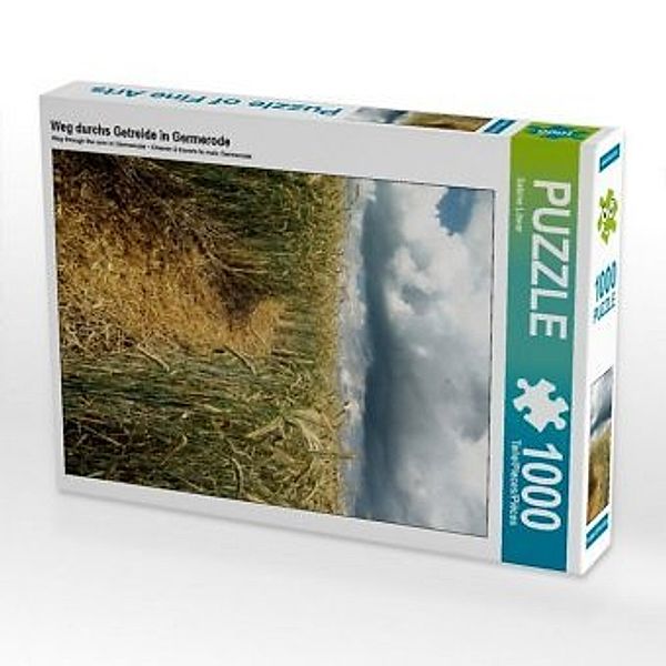 CALVENDO Puzzle Weg durchs Getreide in Germerode 1000 Teile Lege-Größe 48 x 64 cm Foto-Puzzle Bild von Sabine Löwer, Calvendo
