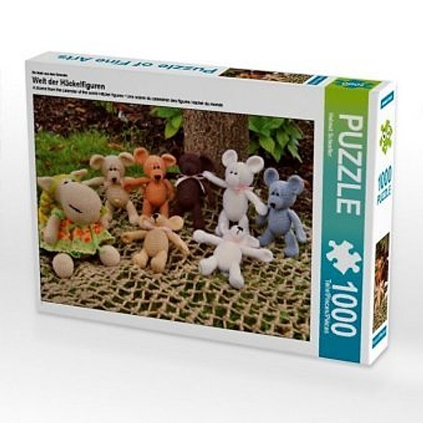 CALVENDO Puzzle Welt der Häckelfiguren 1000 Teile Lege-Größe 64 x 48 cm Foto-Puzzle Bild von Helmut Schneller, Calvendo