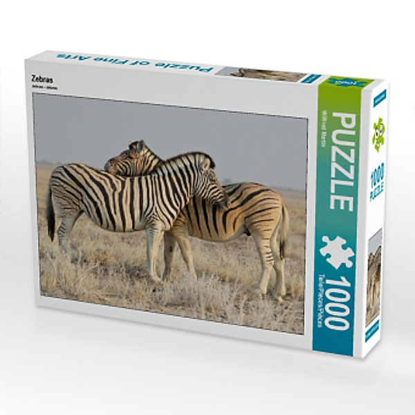 CALVENDO Puzzle Zebras 1000 Teile Lege-Größe 64 x 48 cm Foto-Puzzle Bild von Wilfried Martin, Calvendo