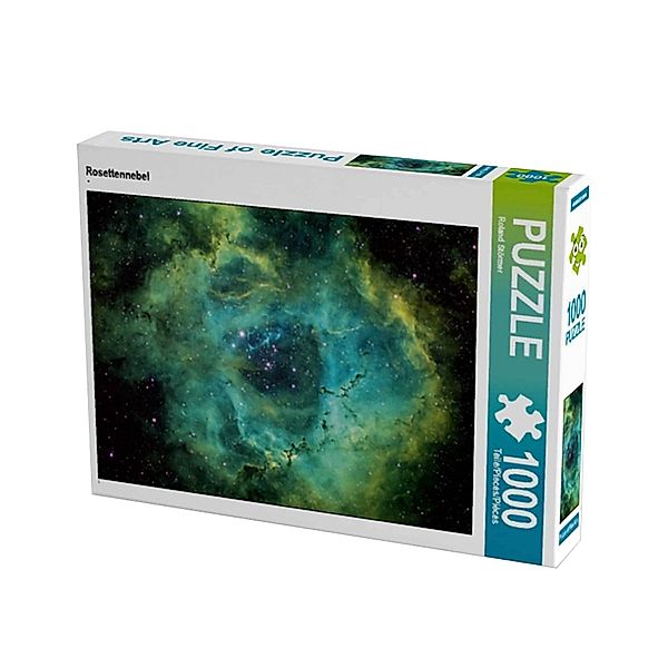 Calvendo, Calvendo Puzzle CALVENDO Wissenschaft - CALVENDO Puzzle Rosettennebel 1000 Teile Lege-Größe 64 x 48 cm Foto-Puzzle Bild von Roland Störmer, Calvendo