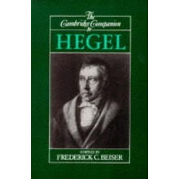 Cambridge Companion to Hegel