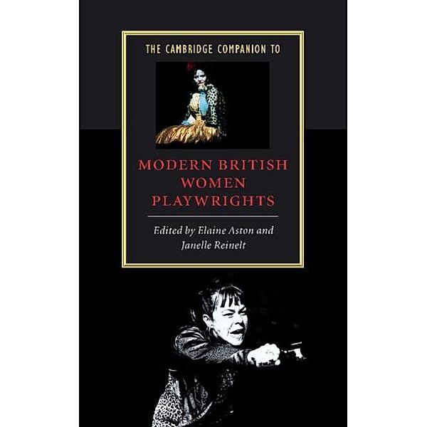 Cambridge Companion to Modern British Women Playwrights