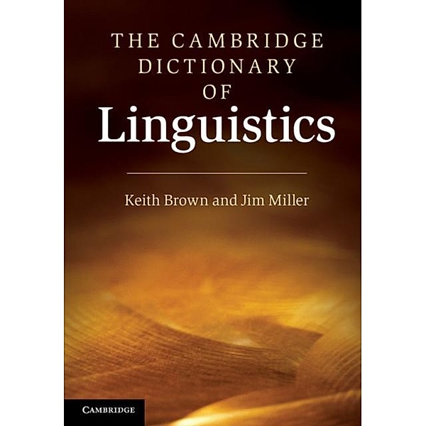 Cambridge Dictionary of Linguistics, Keith Brown