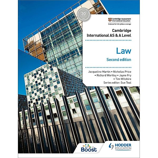 Cambridge International AS and A Level Law, Jayne Fry, Tim Wilshire, Richard Wortley, Nicholas Price, Jacqueline Martin