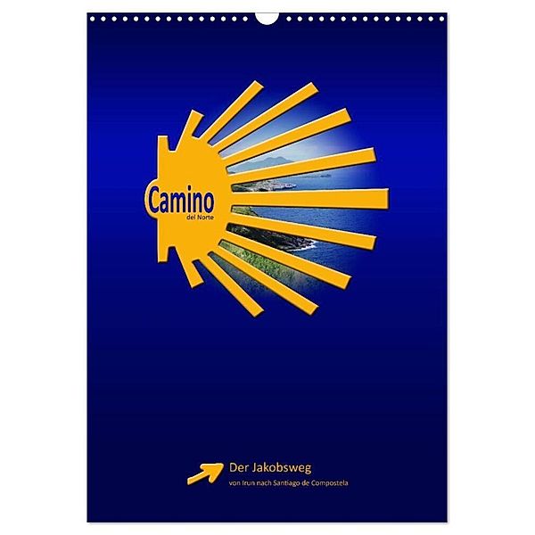 Camino del Norte (Wandkalender 2024 DIN A3 hoch), CALVENDO Monatskalender, Stefan Vossemer