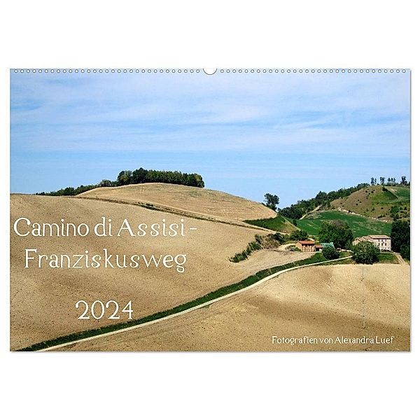 Camino di Assisi - Franziskusweg (Wandkalender 2024 DIN A2 quer), CALVENDO Monatskalender, Alexandra Luef
