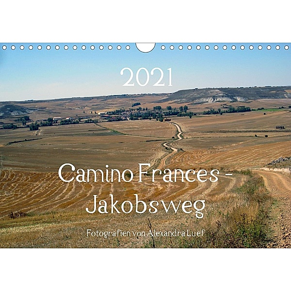 Camino Frances - JakobswegAT-Version (Wandkalender 2021 DIN A4 quer), Alexandra Luef