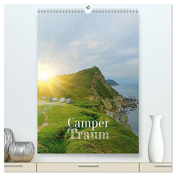 Camper Traum (hochwertiger Premium Wandkalender 2024 DIN A2 hoch), Kunstdruck in Hochglanz, Susanne Flachmann