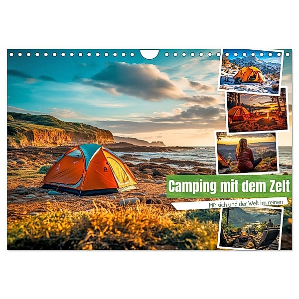 Camping mit dem Zelt (Wandkalender 2025 DIN A4 quer), CALVENDO Monatskalender, Calvendo, Steffen Gierok-Latniak