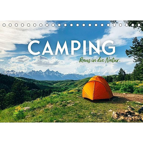 Camping - Raus in die Natur. (Tischkalender 2023 DIN A5 quer), SF
