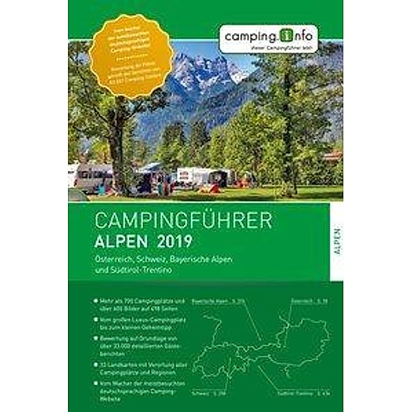 Campingführer Alpen 2019