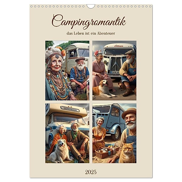 Campingromantik das Leben ist ein Abenteuer (Wandkalender 2025 DIN A3 hoch), CALVENDO Monatskalender, Calvendo, Herbert Reinecke