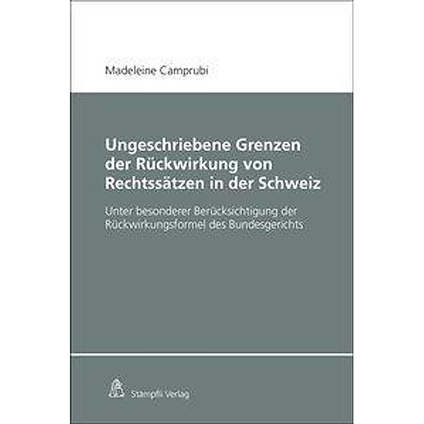 Camprubi, M: Ungeschriebene Grenzen der Rückwirkung, Madeleine Camprubi