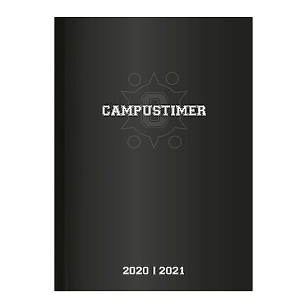 Campustimer Black - A5 Semester-Planer 2020/2021