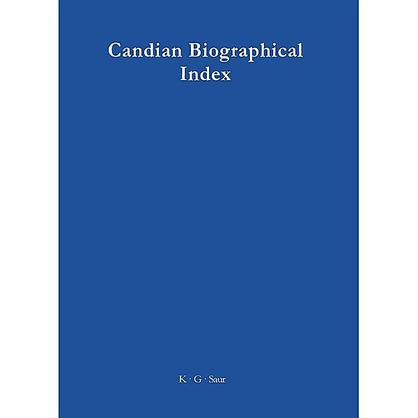 Canadian Biographical Index