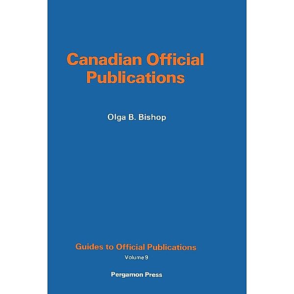 Canadian Official Publications, Olga B. Bishop