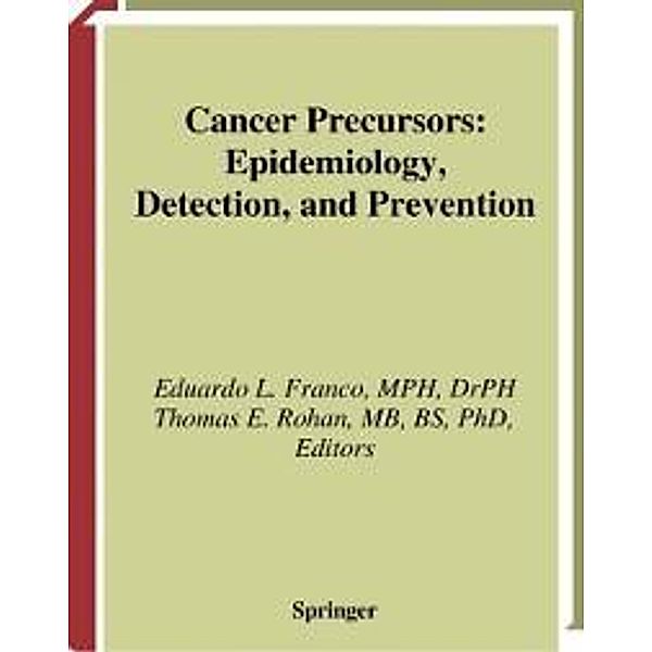 Cancer Precursors / Springer Texts in Statistics