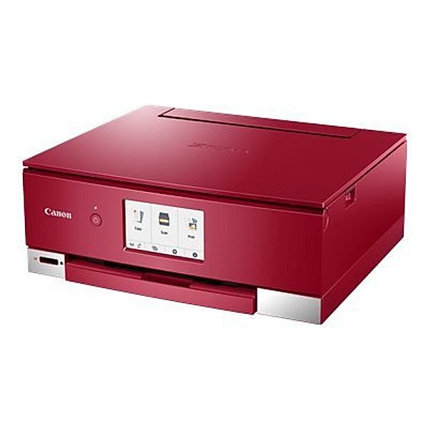 CANON Pixma TS8252 Rot A4 MFP 3 in 1 drucken kopieren scannen Cloud Link 10,8cm LC-Display 6 Tintensystem WLAN 4.800x1.200dpi