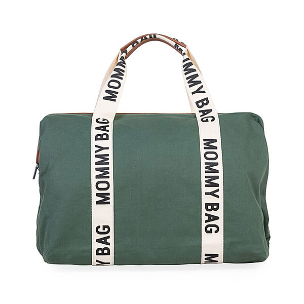 Childhome Canvas-Wickeltasche MOMMY BAG SIG (55x35x40) in green