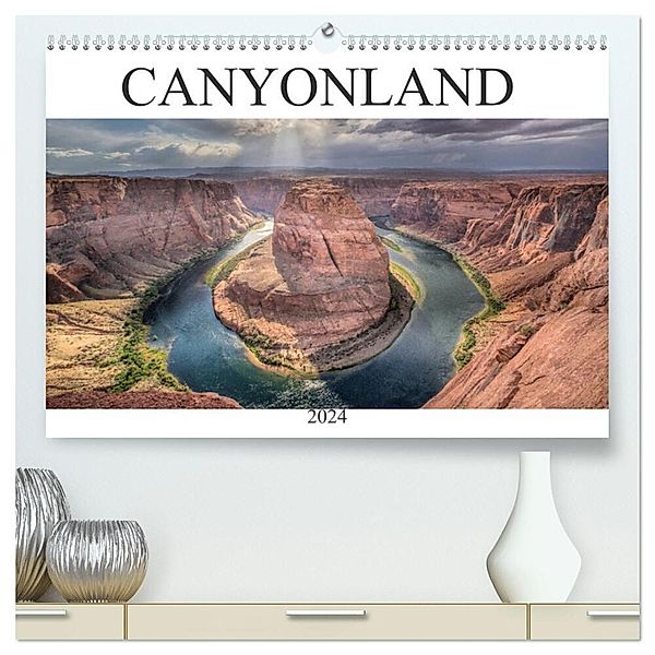 CANYONLAND, USA (hochwertiger Premium Wandkalender 2024 DIN A2 quer), Kunstdruck in Hochglanz, Christian Heeb