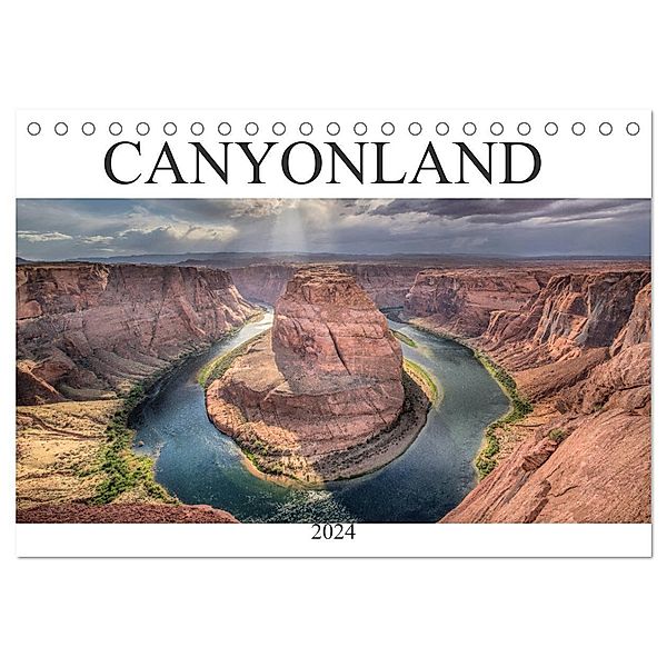 CANYONLAND, USA (Tischkalender 2024 DIN A5 quer), CALVENDO Monatskalender, Christian Heeb