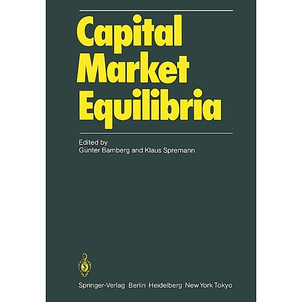 Capital Market Equilibria