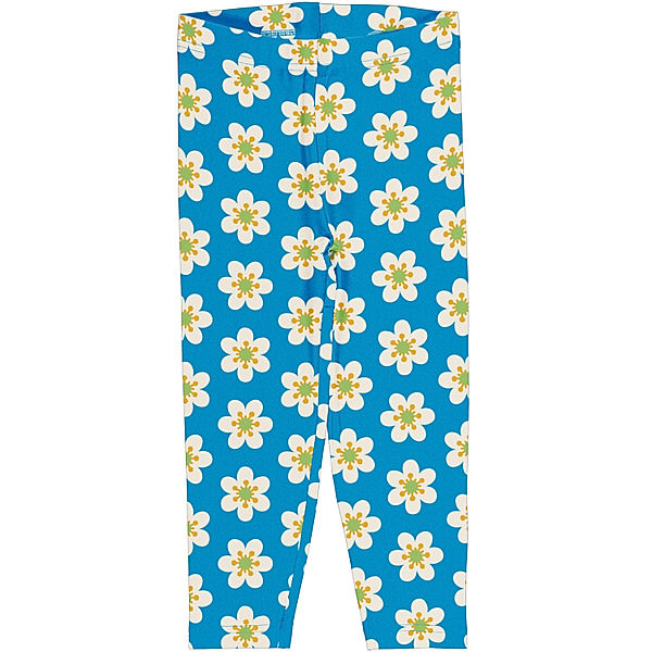 Maxomorra Capri-Leggings ANEMONE in blau