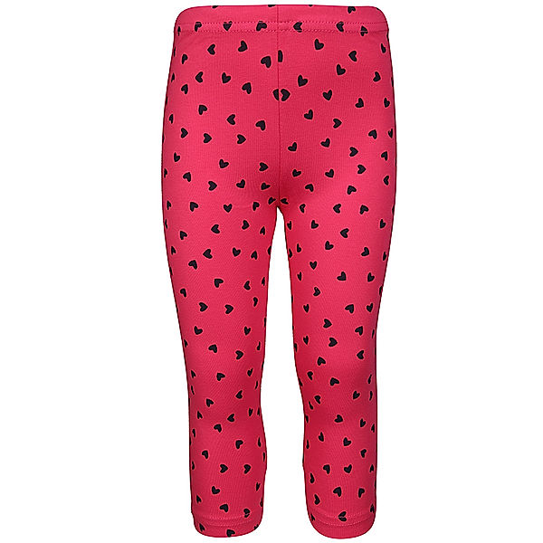 BLUE SEVEN Capri-Leggings HEARTS AOP in pink