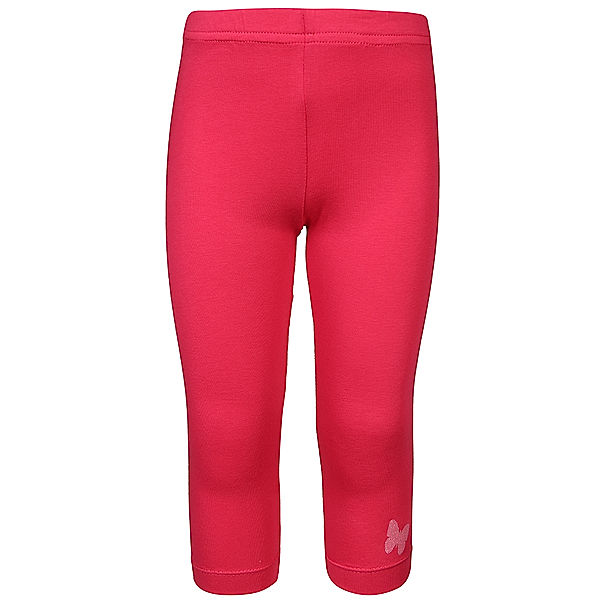 tausendkind essentials Capri-Leggings LYNFORD mit Glitzer-Schmetterling in pink