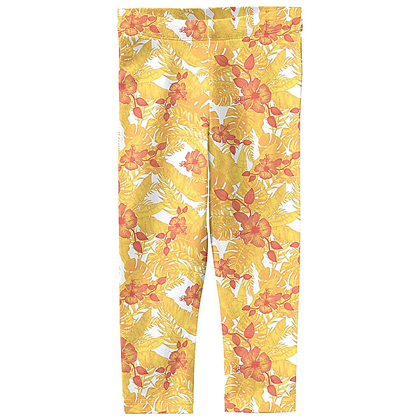 name it Capri-Leggings NKFVIVIAN – FLOWERS AND LEAVES in lemon verbena