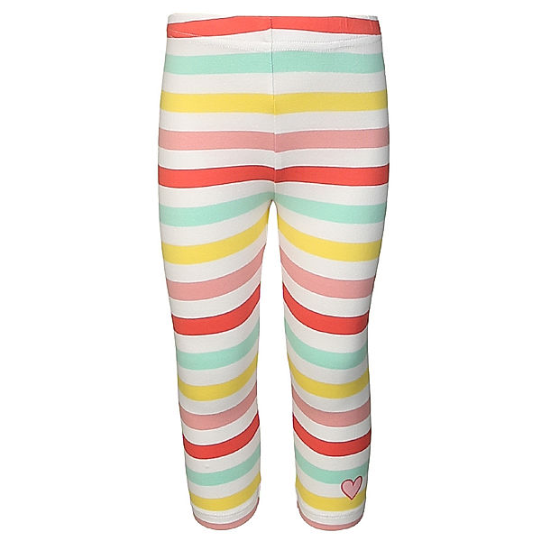 tausendkind collection Capri-Leggings SMALL HEART gestreift in bunt (Größe: 116/122)