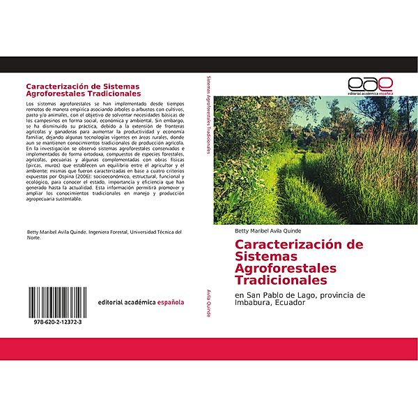 Caracterización de Sistemas Agroforestales Tradicionales, Betty Maribel Avila Quinde