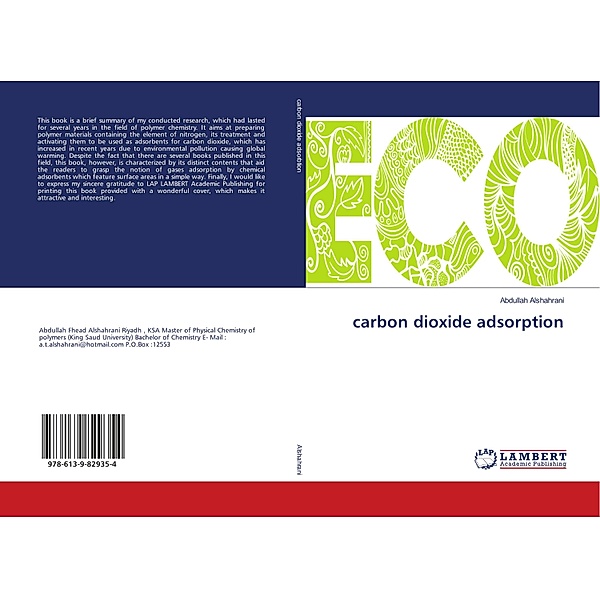 carbon dioxide adsorption, Abdullah Alshahrani