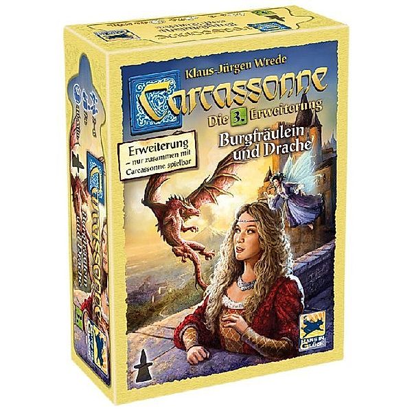 Hans im Glück Verlag, Asmodee Carcassonne, Burgfräulein und Drache (Spiel-Zubehör), Klaus-jürgen Wrede