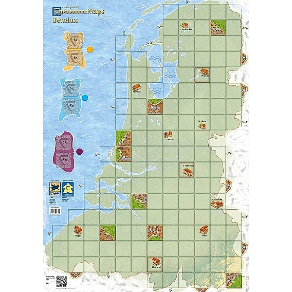 Asmodee, Hans im Glück Carcassonne Maps - Benelux, Klaus-jürgen Wrede
