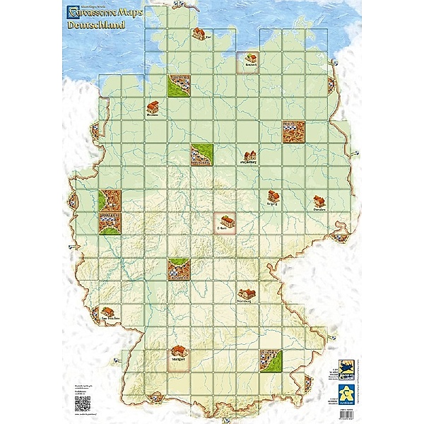 Asmodee, Hans im Glück Carcassonne Maps - Deutschland, Klaus-jürgen Wrede