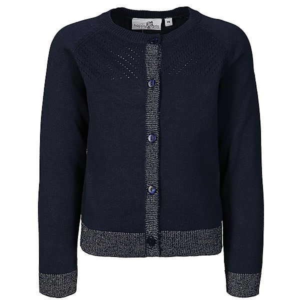 happy girls Cardigan NEELE mit Glitzer in navy