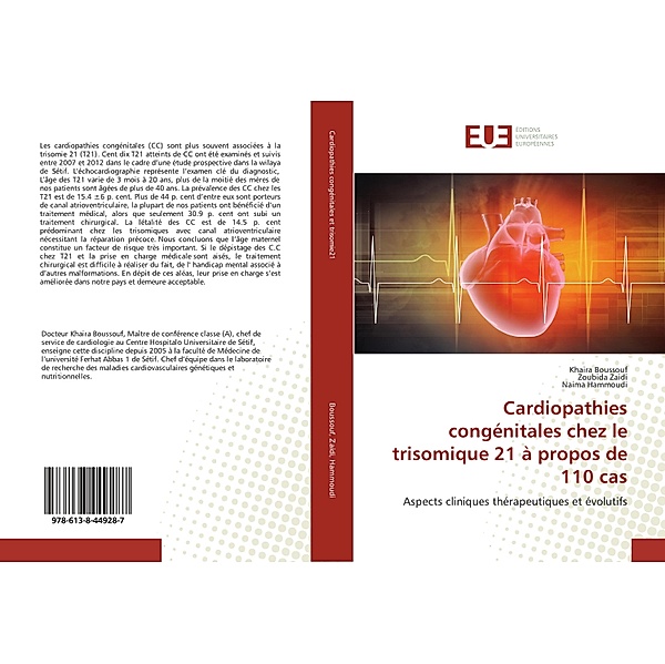 Cardiopathies congénitales chez le trisomique 21 à propos de 110 cas, Khaira Boussouf, Zoubida Zaidi, Naima Hammoudi