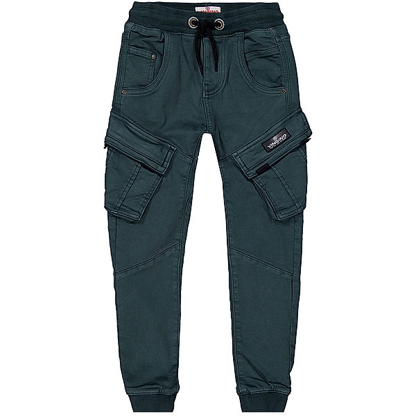 Vingino Cargo-Hose CARLOS Banana Fit in steel green denim