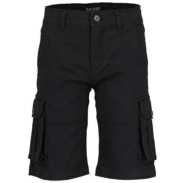 BLUE SEVEN Cargoshorts TWILL in schwarz