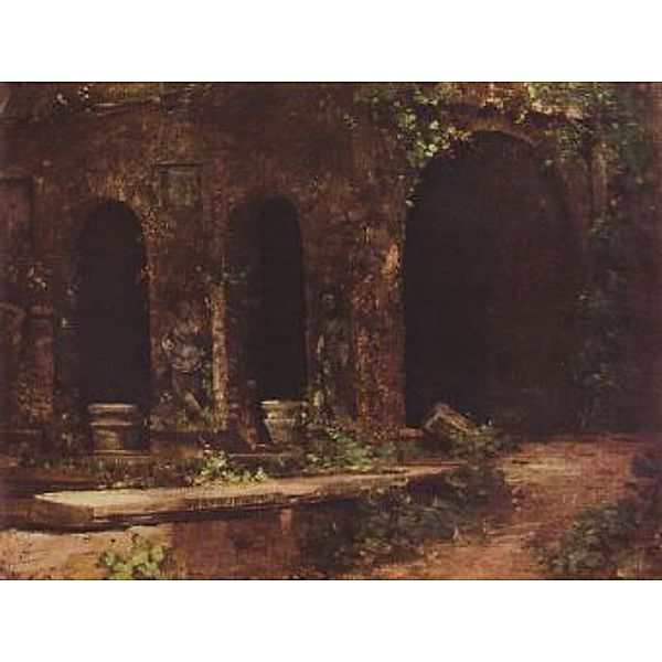 Carl Blechen - Grotte im Park der Villa d'Este bei Rom - 1.000 Teile (Puzzle)