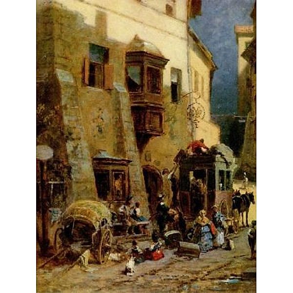 Carl Spitzweg - Zollstation in Zirl in Tirol (Zweierlei Reisen) - 1.000 Teile (Puzzle)