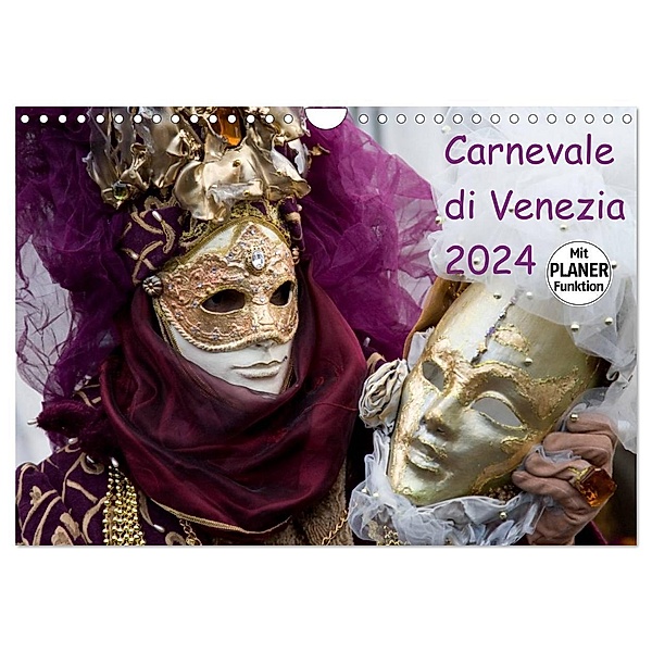 Carnevale di Venezia 2024 (Wandkalender 2024 DIN A4 quer), CALVENDO Monatskalender, Verena Scholze