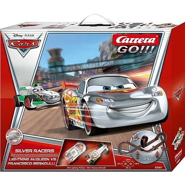 Carrera GO!!! Cars2 Silver Racers
