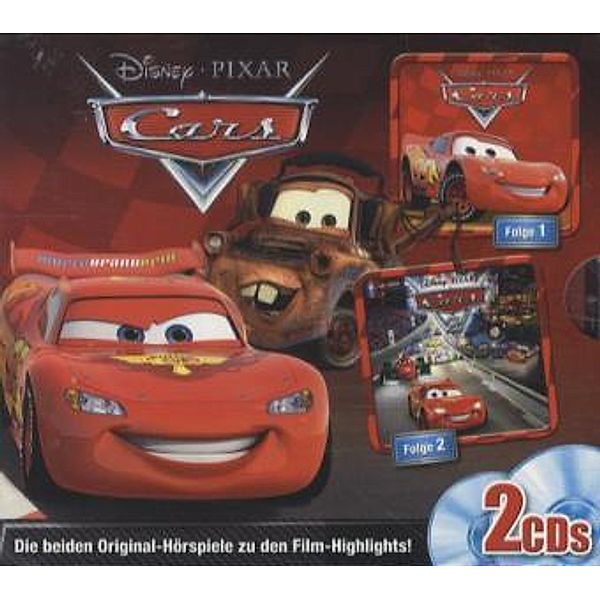 Cars Box.Folge.1+2,2 Audio-CDs, Walt Disney