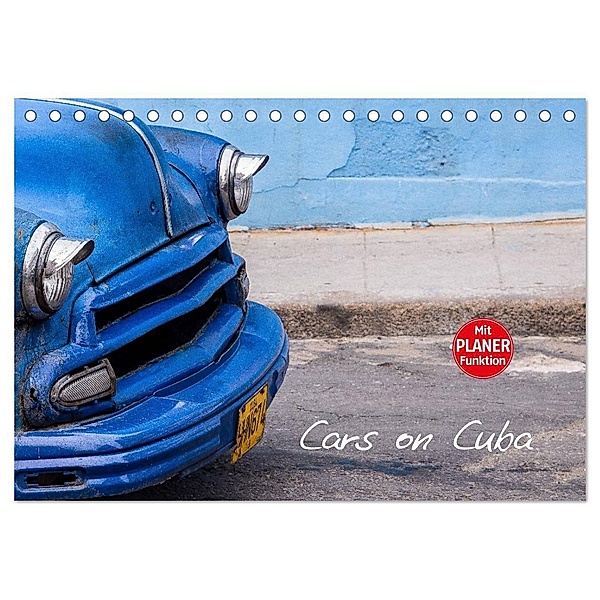 Cars on Cuba (Tischkalender 2024 DIN A5 quer), CALVENDO Monatskalender, Michael Fahrenbach