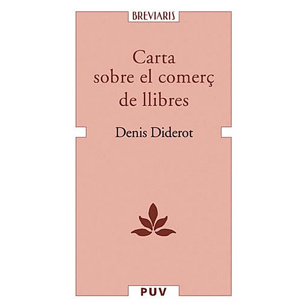 Carta sobre el comerç de llibres / Breviaris Bd.2, Denis Diderot