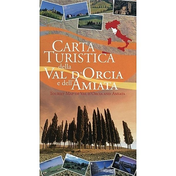 Carta turistica della Val d'Orcia