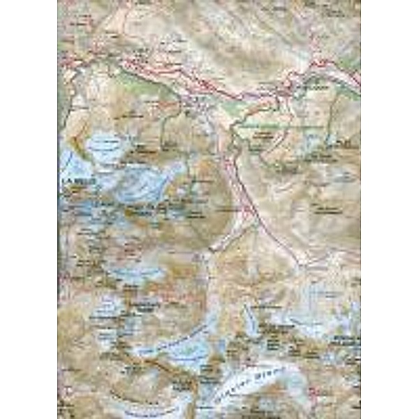 Carte de randonnées Alpes Écrins; Hiking Map Alps Écrins
